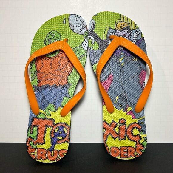 Mens Big Herc x TOXIC CRUSADERS Flip Flop Sandals 1 of 100 / Size 12 - Picture 5 of 7